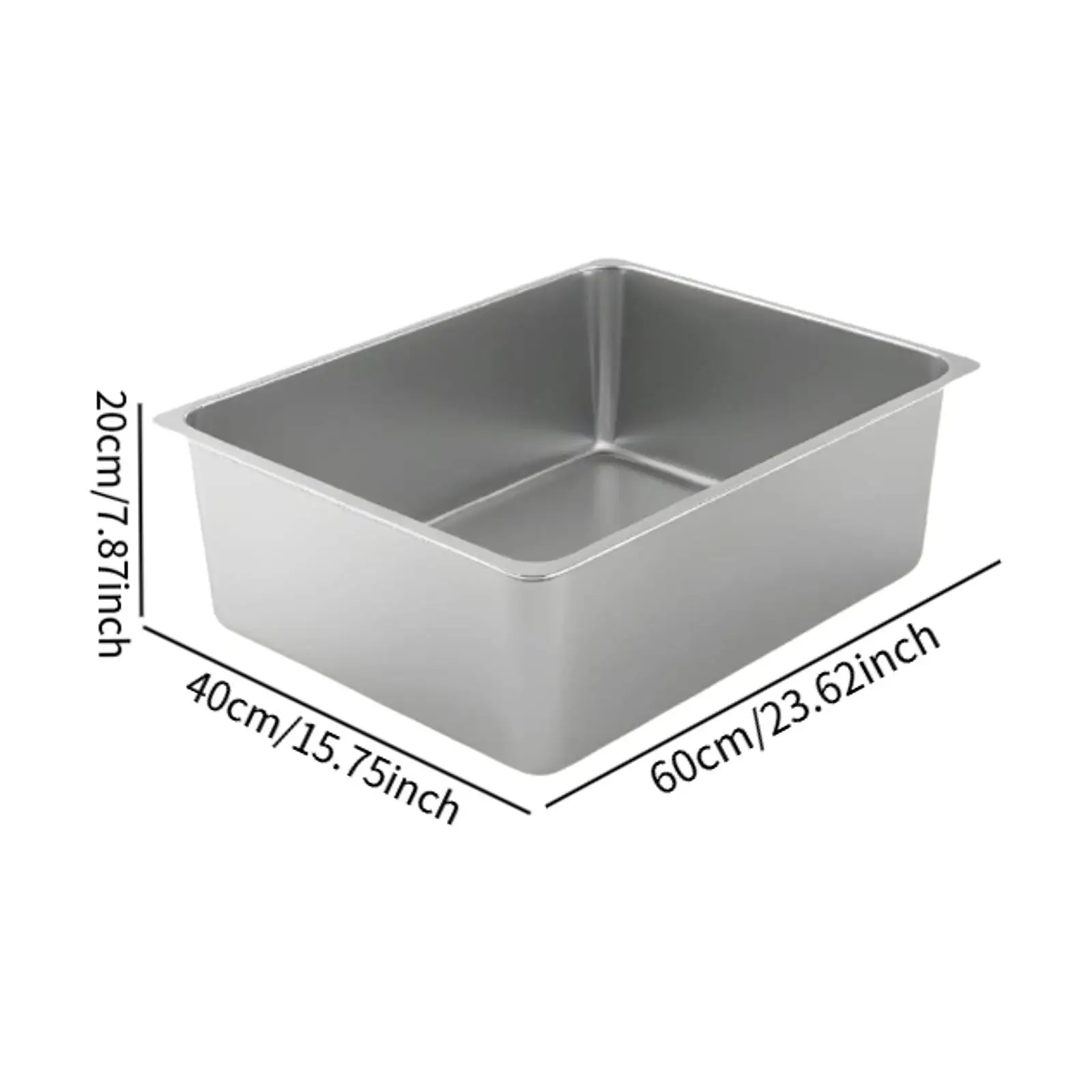 Cat Litter Box Catering Food Pan Cat Toilet High Sided Kitten Open Potty Pan