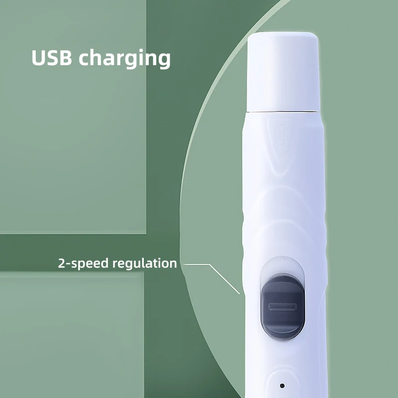 HOOPET-amoladora eléctrica de uñas para perros, pulidor de cutículas, placa de uñas, amoladora de garras de gato, amoladora de uñas para mascotas - imagen 4