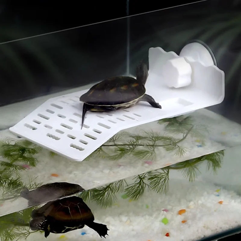 Soporte flotante para tortugas, herramientas para acuario, soporte para tortugas acuáticas, decoración flotante, soporte para isla flotante, soporte para tomar el sol, 1 ud.
