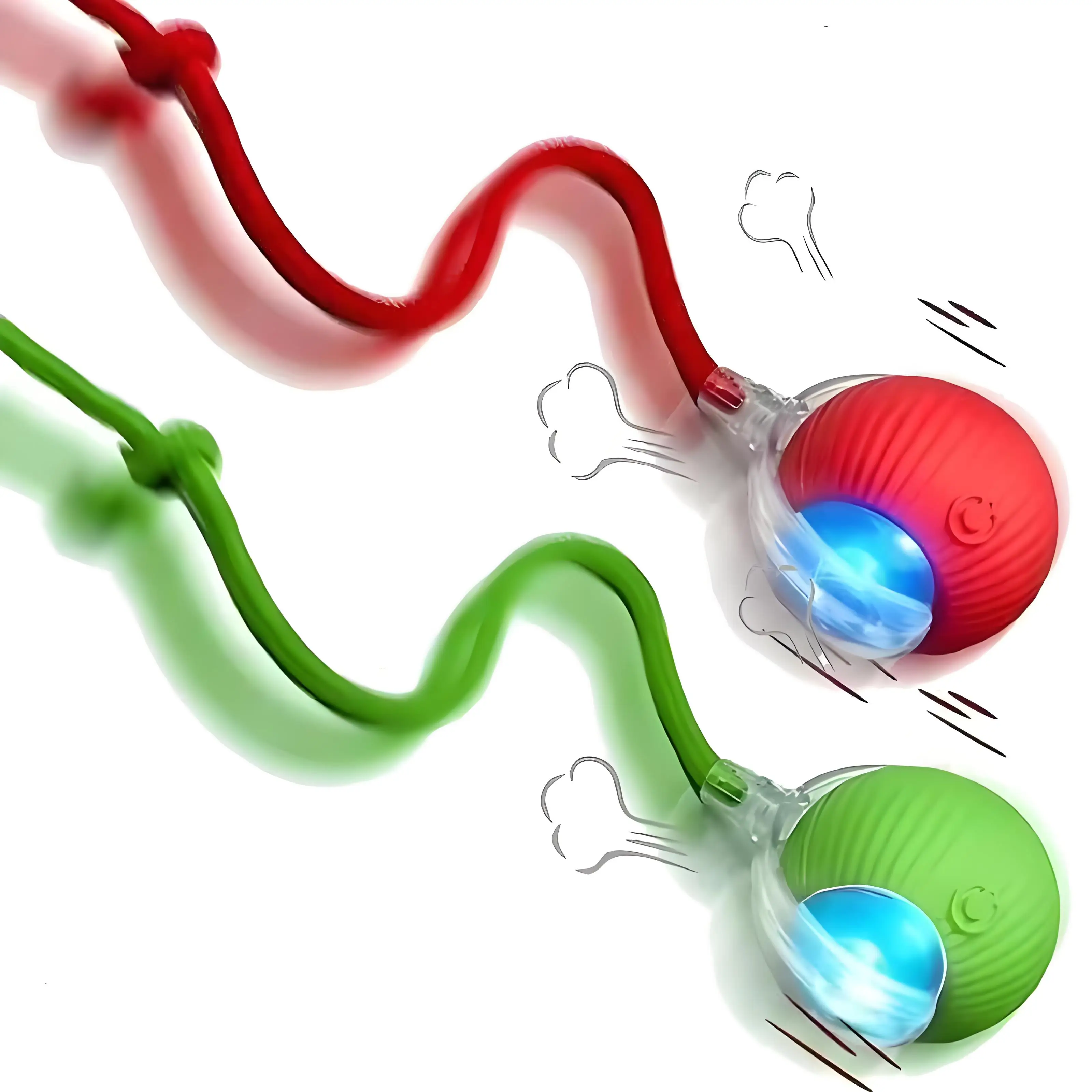 Pelota interactiva para gatos, juguete eléctrico inteligente con rodamiento automático, pelota activada por movimiento recargable por USB, juguetes para gatos de interior - imagen 2