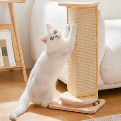 Rascador sisal horizontal para gatos – protege sofá de arañazos