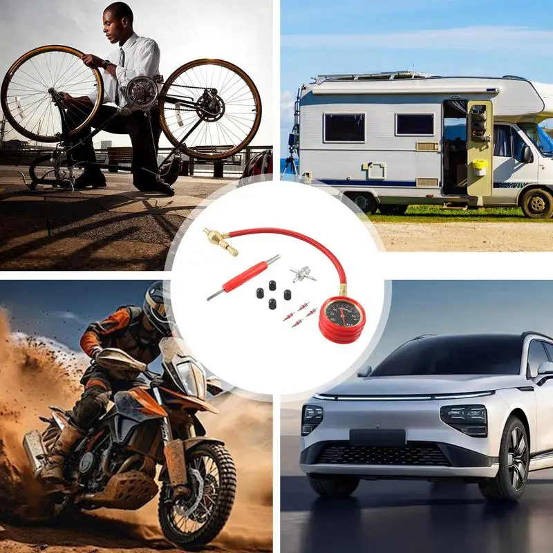 Medidor de presión de neumáticos, medidor de presión de automóvil de 0-75psi, medidor de neumáticos preciso y fácil de leer, probador para coches y camiones - imagen 5