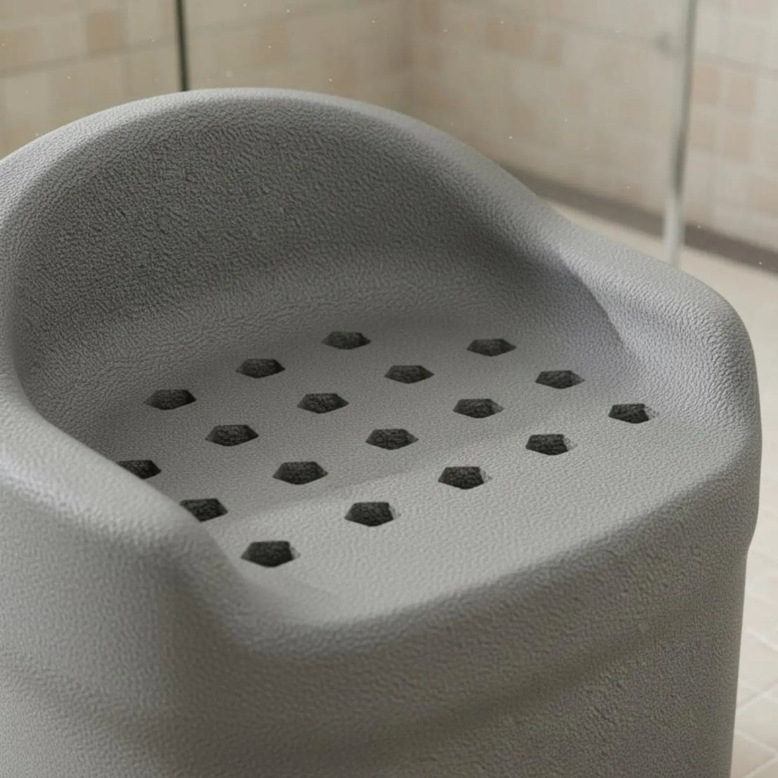 Silla de ducha antideslizante para perros – Resistente y con drenaje - imagen 3