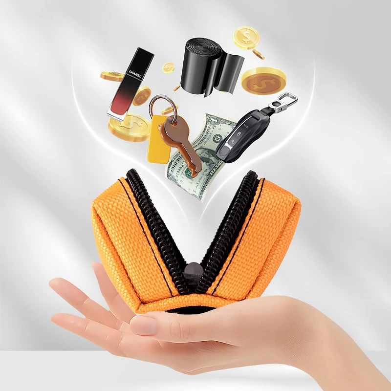 Bolsa dispensadora de caca para perros y mascotas, accesorio de correa, Mini bolsa de basura ajustable, dispensador de bolsas para excrementos, herramientas de limpieza para mascotas - imagen 4