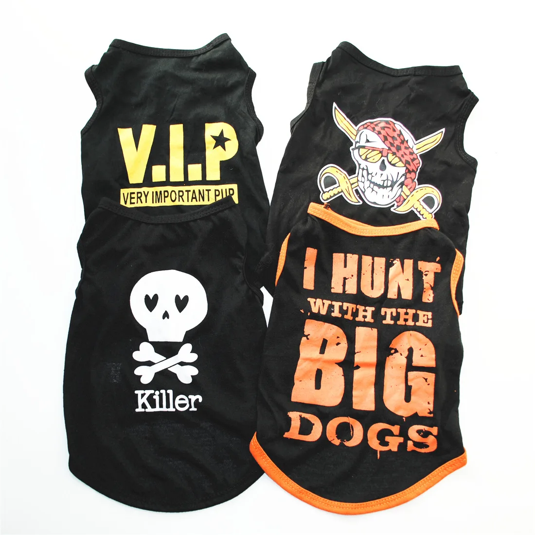 Mascotas verano perros camisetas suaves transpirables ropa estampada