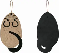 Alfombrilla sisal rascador para gatos – Antideslizante forma ratón