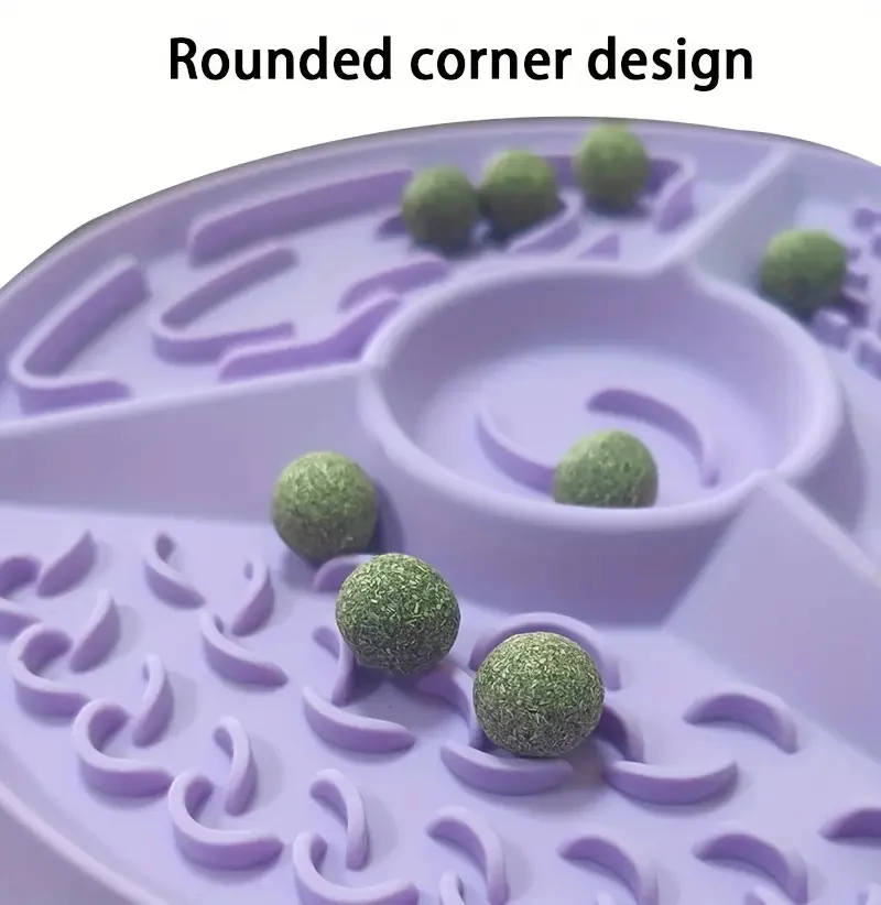 Suministros para mascotas, estera para lamer perros, vajilla de silicona para gatos de comida lenta, tazón con ventosa, antiasfixia, estera para comida saludable antiobstrucción - imagen 3
