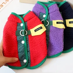 Abrigo lana chaleco cálido para perros pequeños – Otoño invierno
