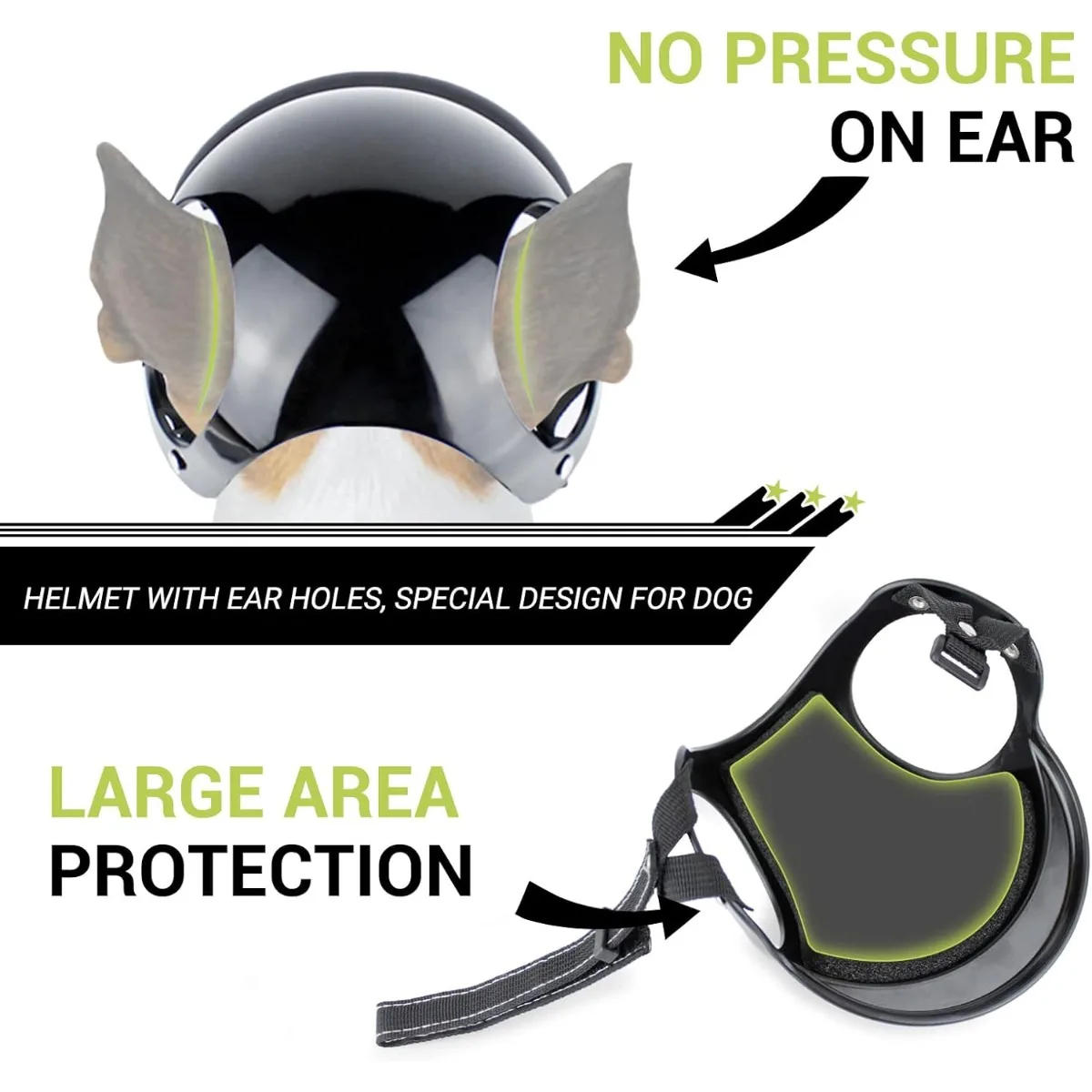 Casco para perro ATUBAN, cascos de motocicleta para perros XSmall Chihuahua, casco de seguridad para mascotas, casco para cachorros y gatos Extra pequeño, protección para la cabeza - imagen 4