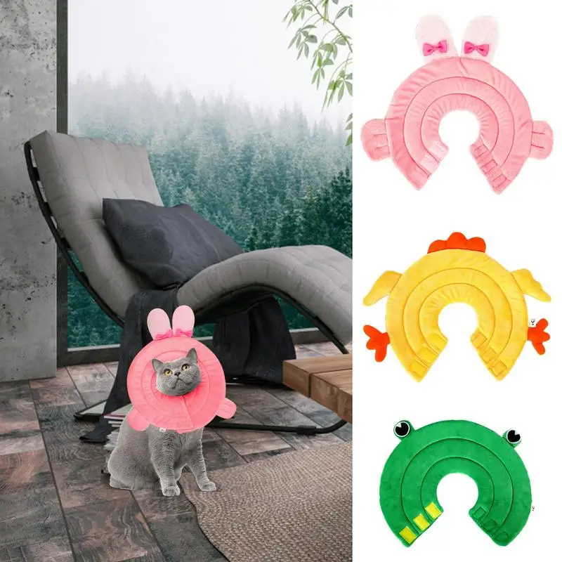 Collares y conos de recuperación para perros, cono de recuperación suave para perros, Collar isabelino antipérdida, cuello ajustable, protector de Donut para mascotas