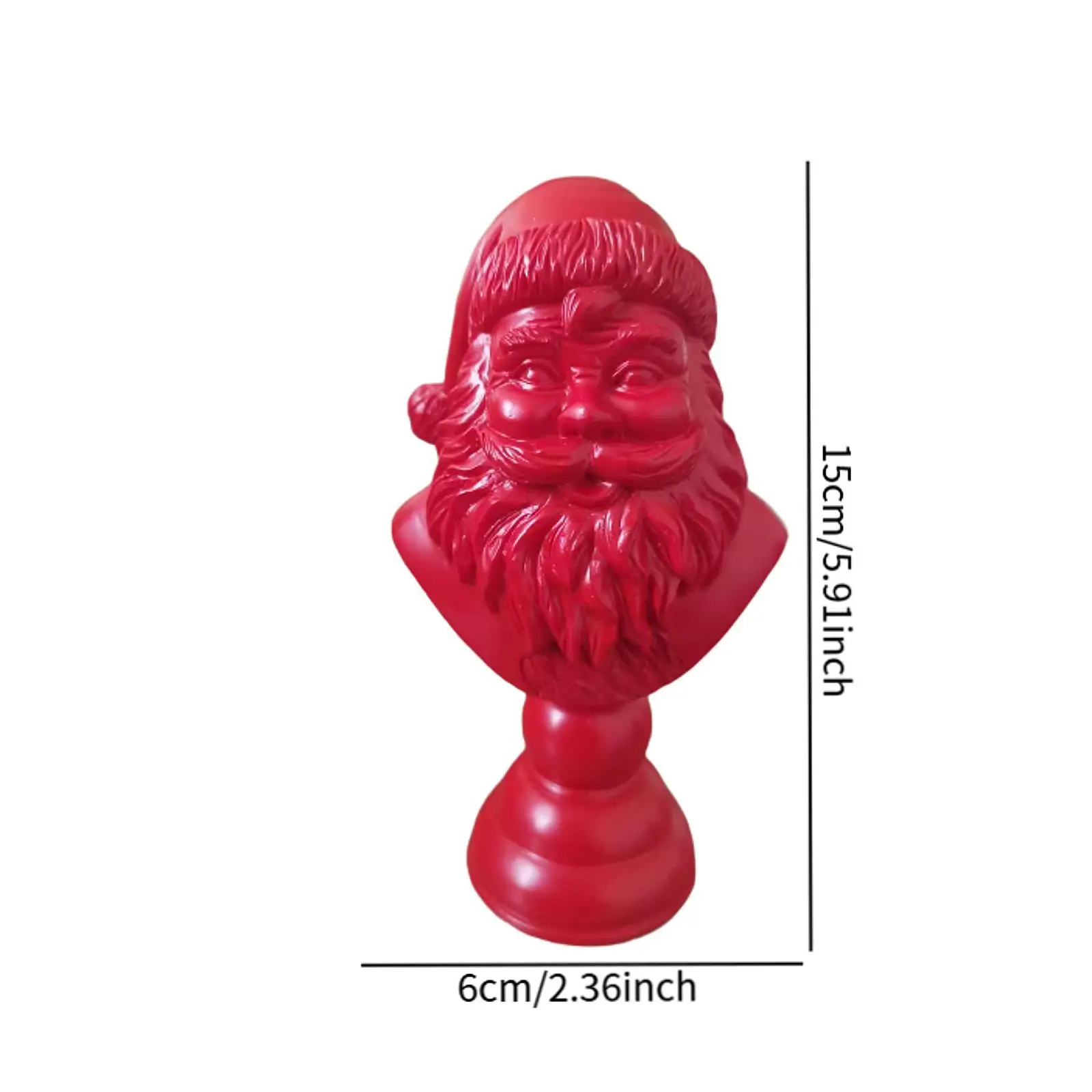 Santa Figure Half Body Statue Crafts Resin Sculpture Christmas Decoration for Counter Santa Figure Half Body Statue Crafts Resin Sculpture Christmas Decoration for Counter