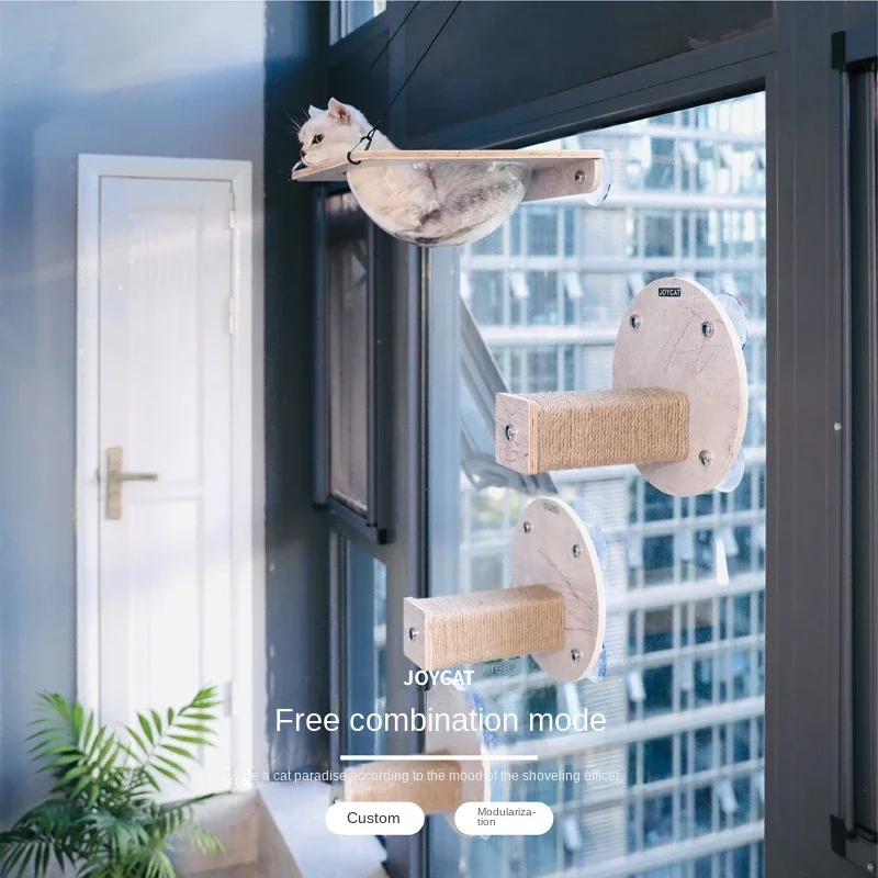 Poste rascador de árboles y torres para gatos, suministros de entrenamiento para mascotas, juego de escalada en pared, accesorios para mascotas, productos para el hogar - imagen 3