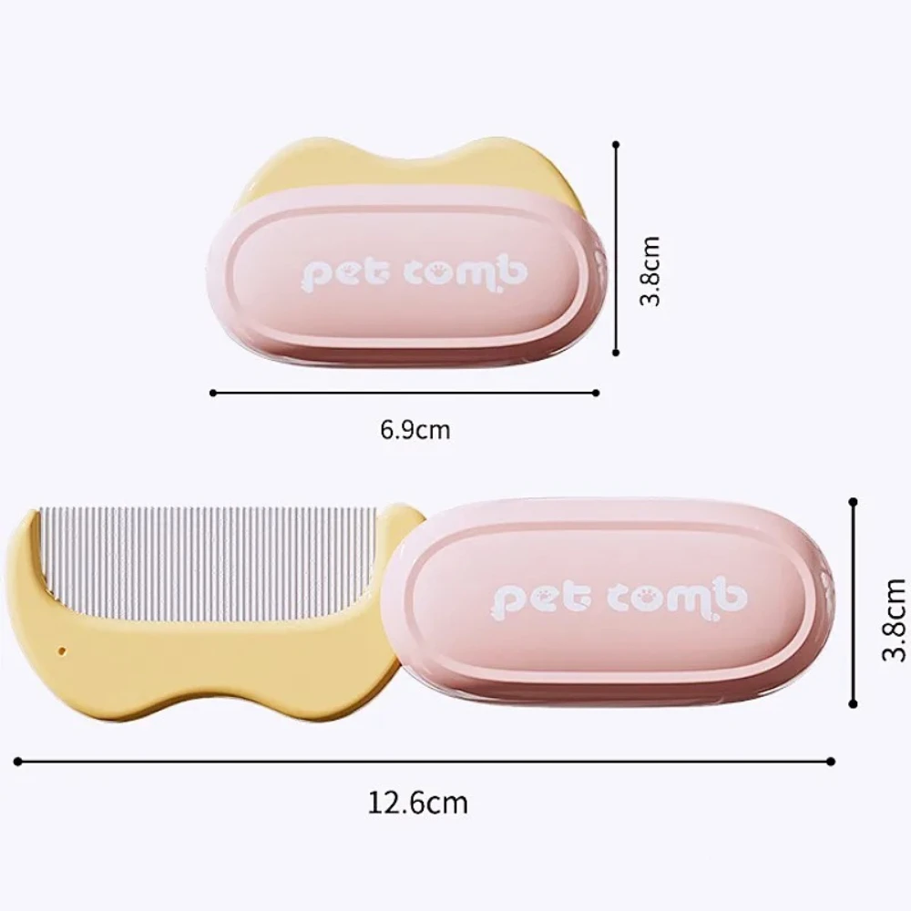 Dog Comb Dense Combs Cat Brush Foldable Pet Hair Remover Mini Face Comb Dog Cleaning Brush Massage Cat Combs Pet Grooming Combs - imagen 2