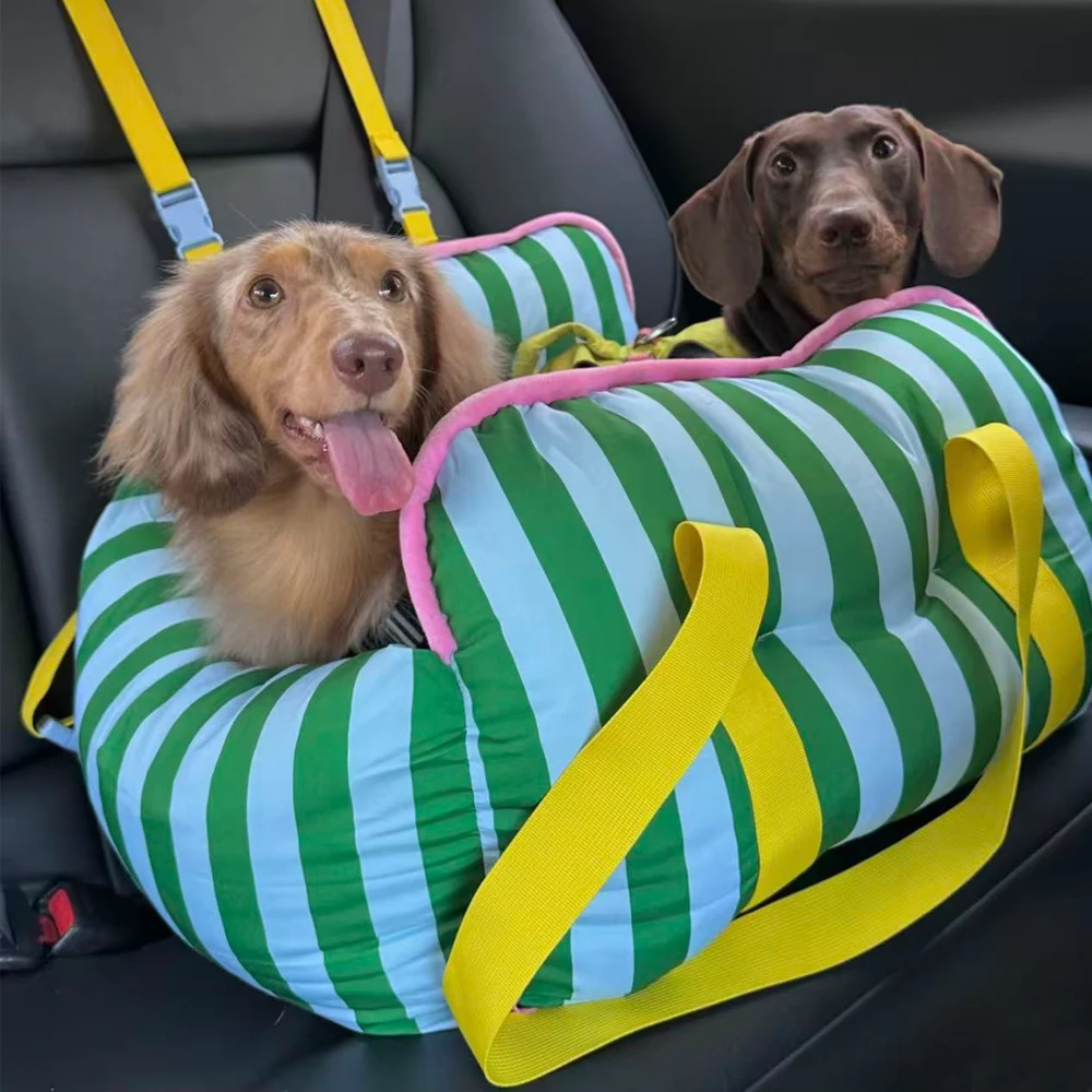 Transportín para perros pequeños con asiento coche y funda lavable - imagen 3