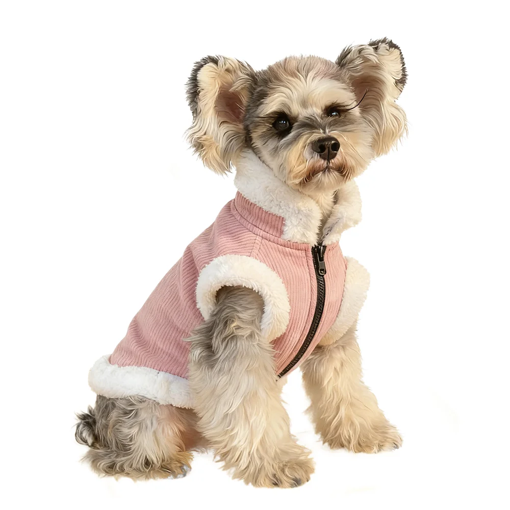 Ropa de invierno para perros pequeños, medianos y grandes, chaqueta cálida para mascotas, abrigo suave para mascotas, ropa ligera para cachorros, trajes bonitos de Pug, Chihuahua - imagen 5