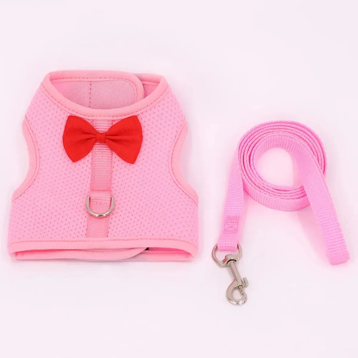 Juego de pecho y espalda de conejo de malla transpirable con arnés para animales pequeños, perfecto para conejillos de indias y ardillas - imagen 4