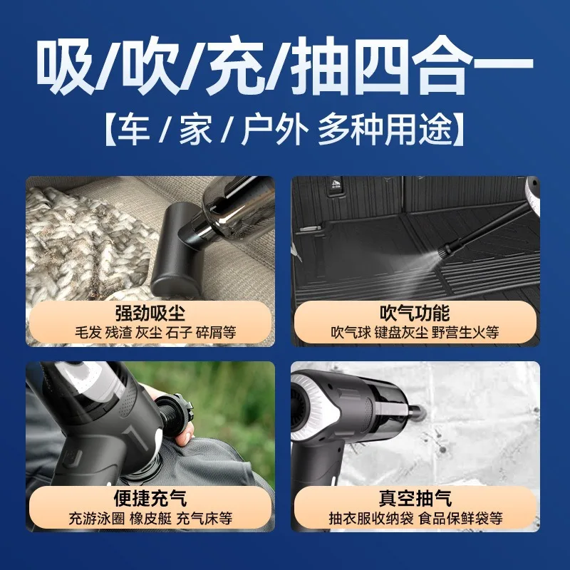 Aspiradora multifuncional para mascotas, Mini aspiradora pequeña inalámbrica de mano con alta potencia de succión para cenizas para el hogar - imagen 3