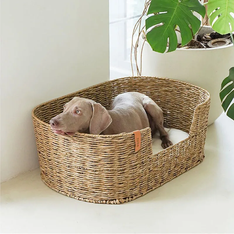 Camas grandes de ratán para gatos, cesta impermeable, comodidad para las cuatro estaciones, casas y Habitats, accesorios para mascotas, suministros de entrenamiento - imagen 2