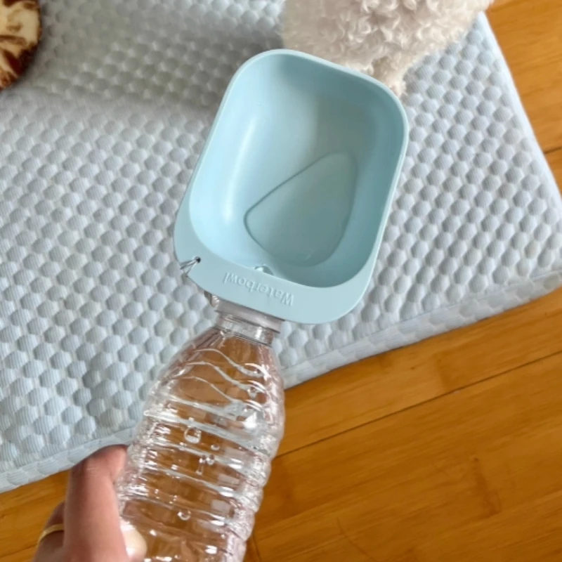 Botella de agua de viaje para perros: dispensador de agua portátil para mascotas con cuenco para uso en exteriores, a prueba de fugas para perros y gatos - imagen 4