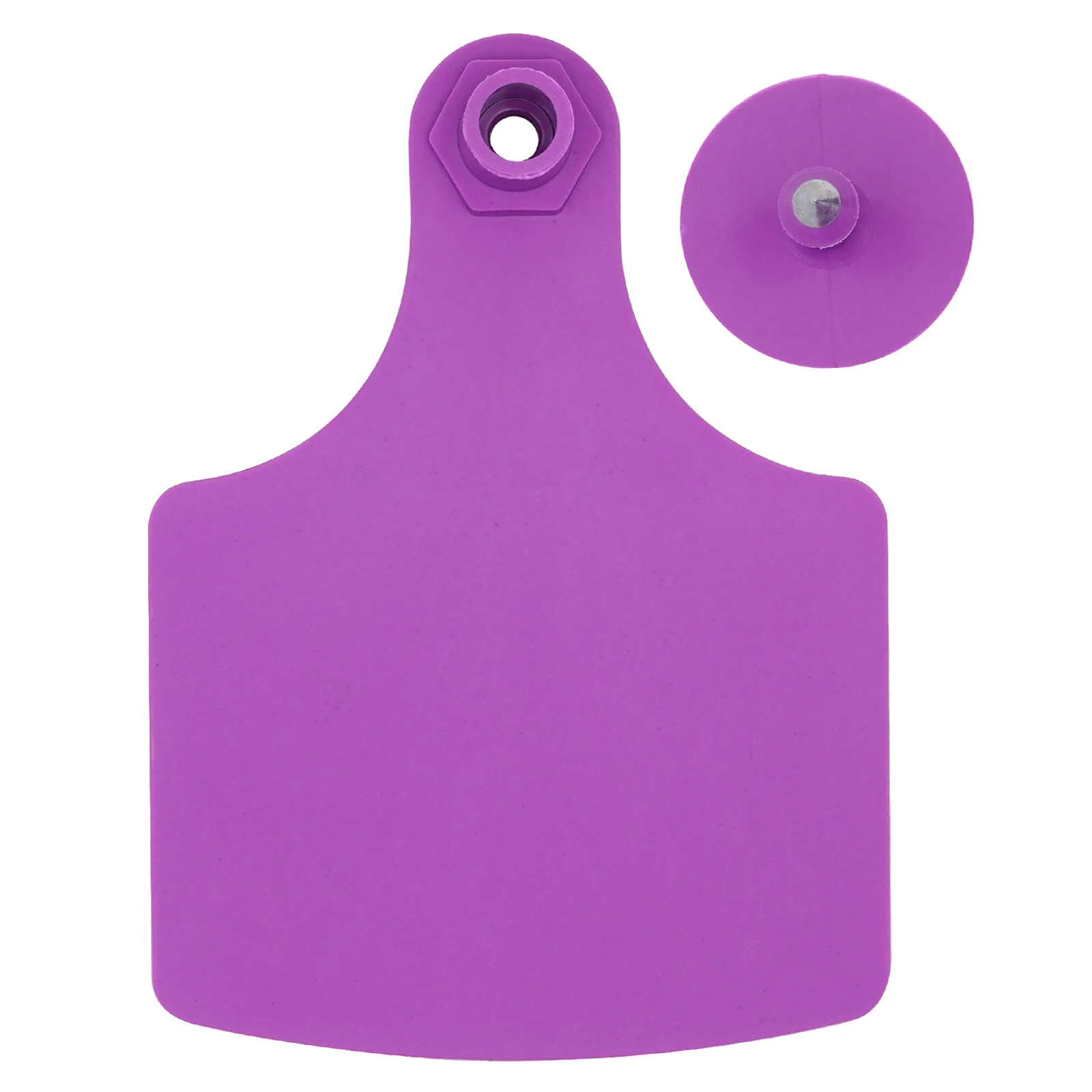 Piezas de tarjetas de identificación para oreja de vaca, aretes de cabeza de cobre, de gran tamaño, 100 - imagen 4