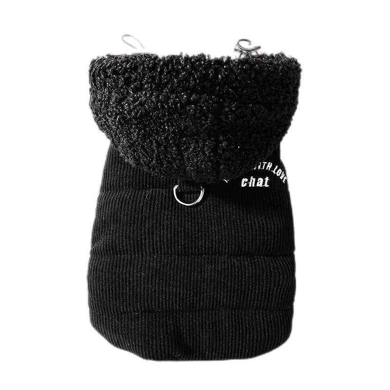Parkas para perros de otoño e invierno, chaleco deportivo sencillo con capucha, chaqueta gruesa y cálida para gatos, ropa para mascotas, ropa para cachorros pequeños - imagen 5