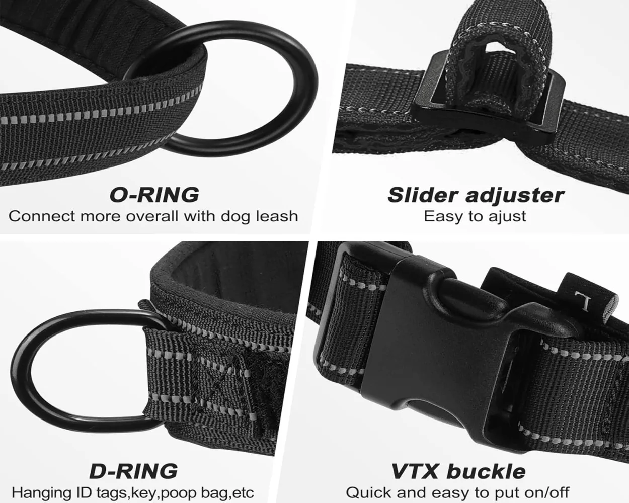 Arnés antitirones acolchado para perros grandes – Control resistente - imagen 3