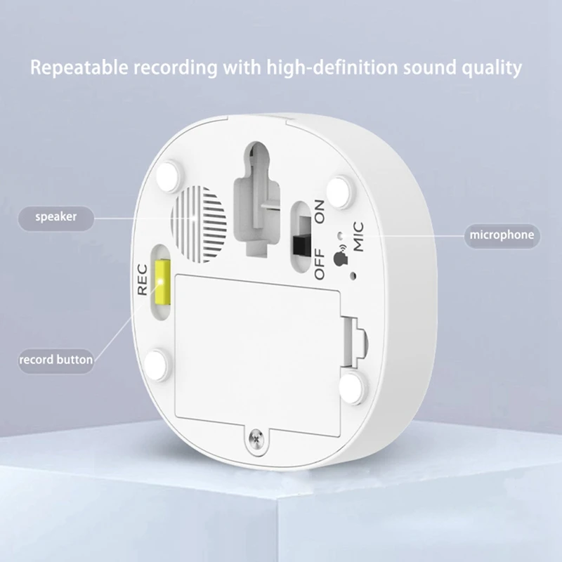 Botón de grabación de voz para perros, juguete para hablar, comunicación de entrenamiento de mascotas, regalo divertido, antideslizante para estudio, oficina, hogar, paquetes de 4 colores - imagen 3