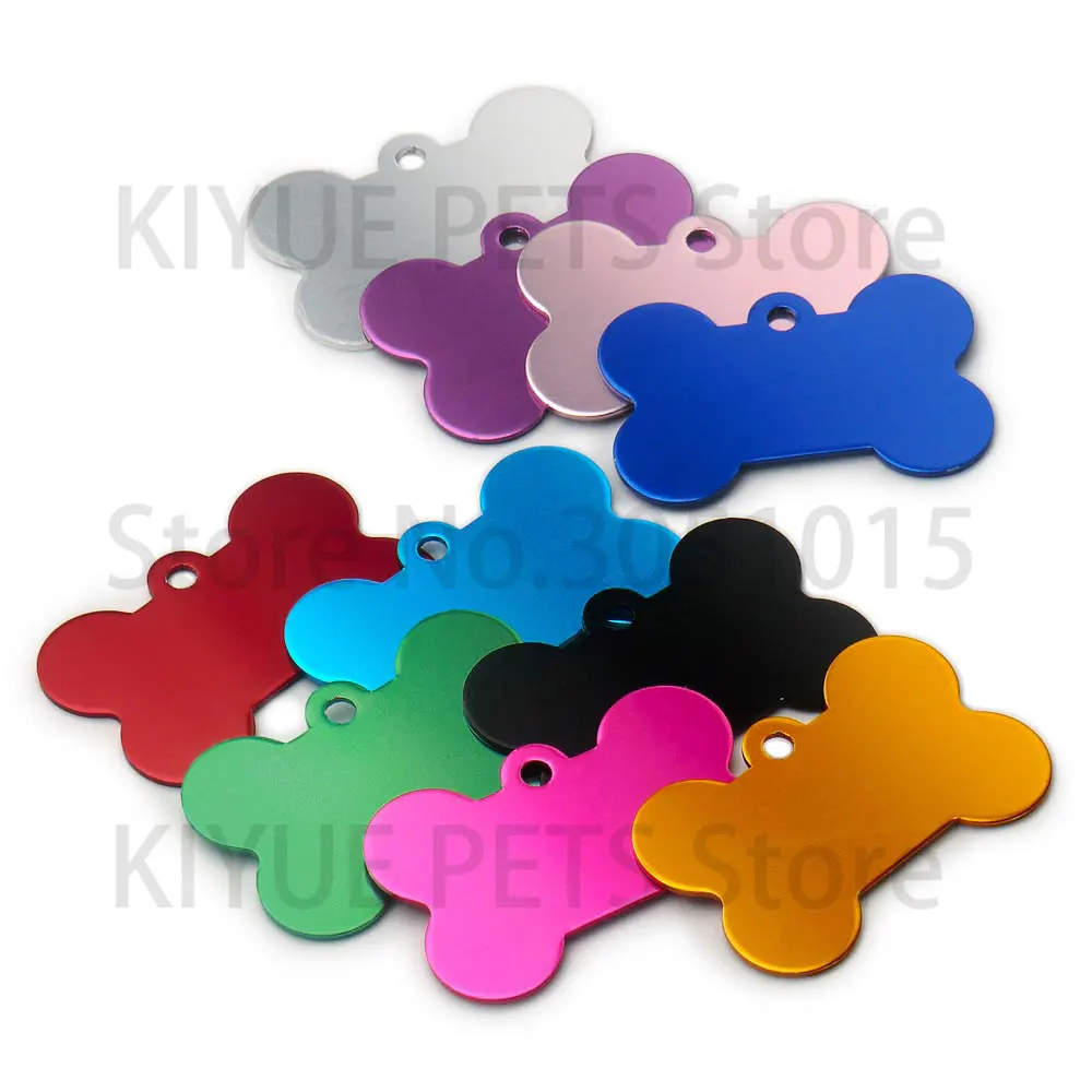 100PCS Pet Supplies Metal Keychain Fashionable Blank Dog Tag Laser Engravable With Personalized Cat ID Outdoor Collar Pendant - imagen 4