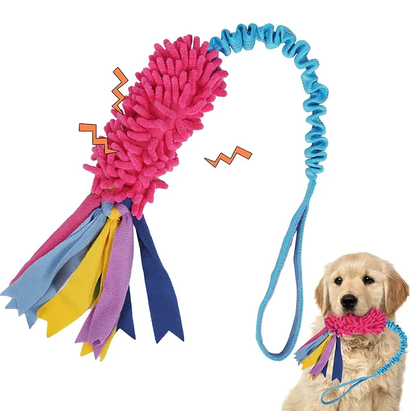 Juguete de cuerda interactivo para perros resistente a mordeduras, juguetes duraderos con sonido para mascotas, juguetes para masticar perros pequeños, medianos y grandes - imagen 2