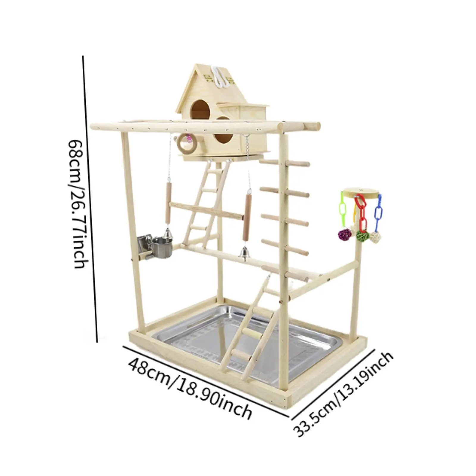 Birds Parrot Playground Wooden Stand for Cockatiels Cockatoos Parakeets Birds Parrot Playground Wooden Stand for Cockatiels Cockatoos Parakeets