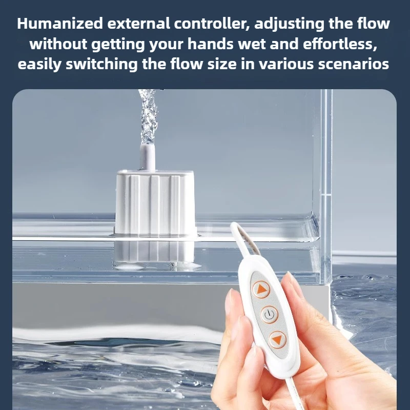 Mini bomba de agua silenciosa de CC, tanque de tortuga para acuario, filtro de bomba de agua, pecera, bombas de succión de fondo pequeñas, limpieza silenciosa de acuarios - imagen 4