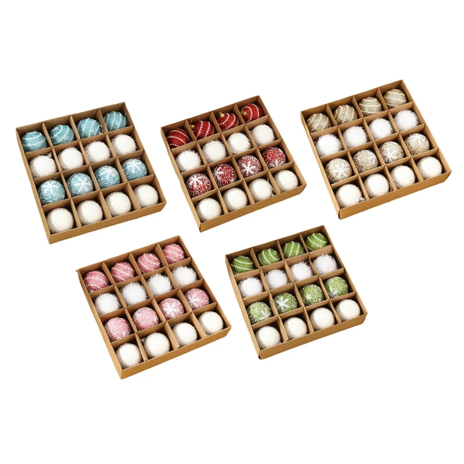 16x decoraciones colgantes para árbol de Navidad colgantes creativos portátiles de Navidad