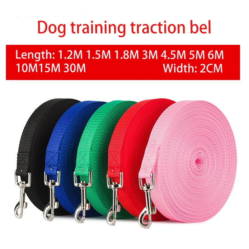 Correas de nailon para entrenamiento de perros, correa para caminar para mascotas, cordón largo, cuerda de tracción para perros pequeños y grandes, artículo de plomo - imagen 4