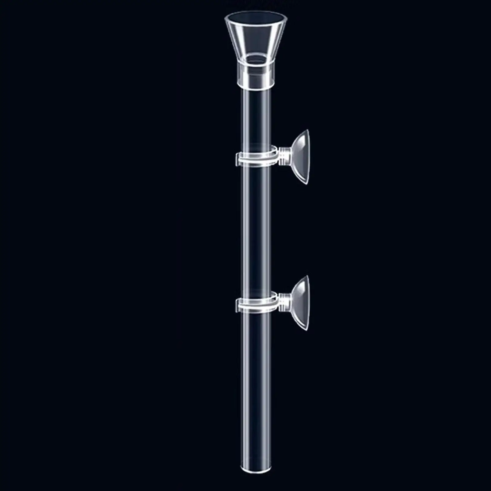 Acrylic Clear Shrimp Feeding Tube with Round Feeding Tray, Clear Feeding Tube