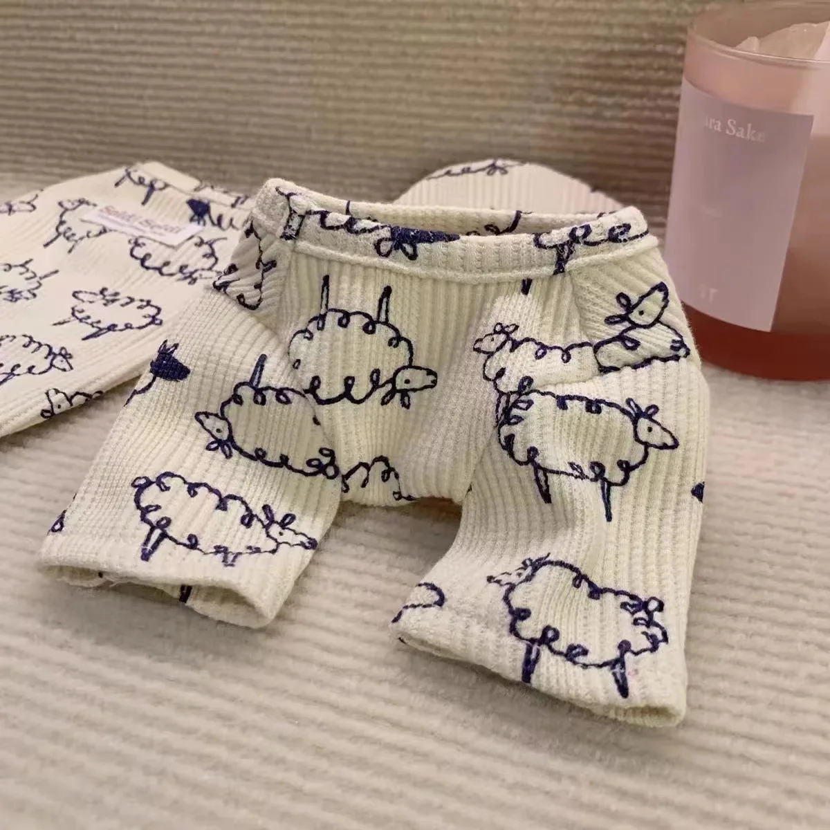 INS otoño capa interior Linda oveja raya camiseta perro suéter mascota pareja desgaste osos de peluche Pomeranian ropa para perros pequeños camisa para perros - imagen 3