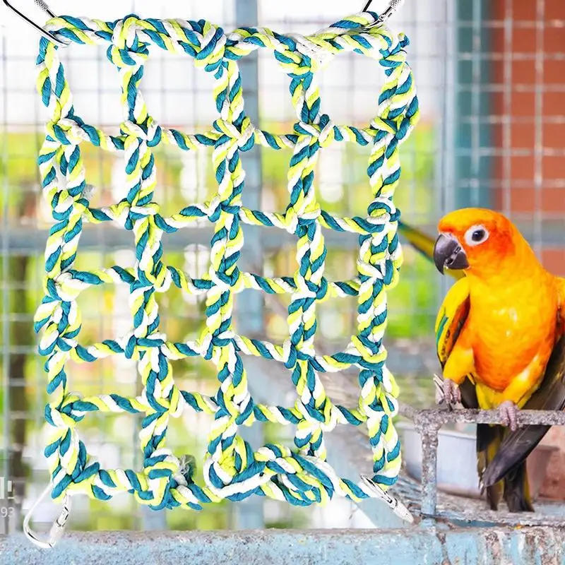 Escalera de escalada para pájaros, red trenzada para loros, accesorios de escalada para hurones y hámsteres - imagen 3