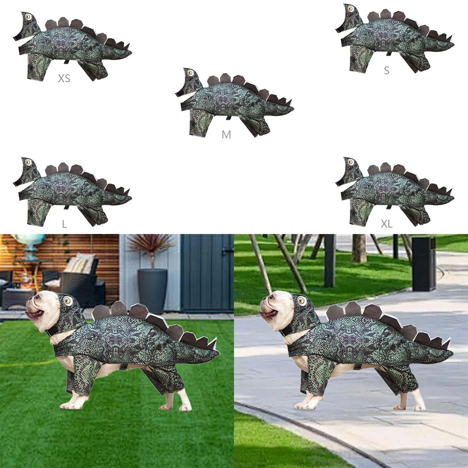 Dinosaur Dog Hoodie Soft Warm Jacket for Cat Puppy Small Medium Large Dog