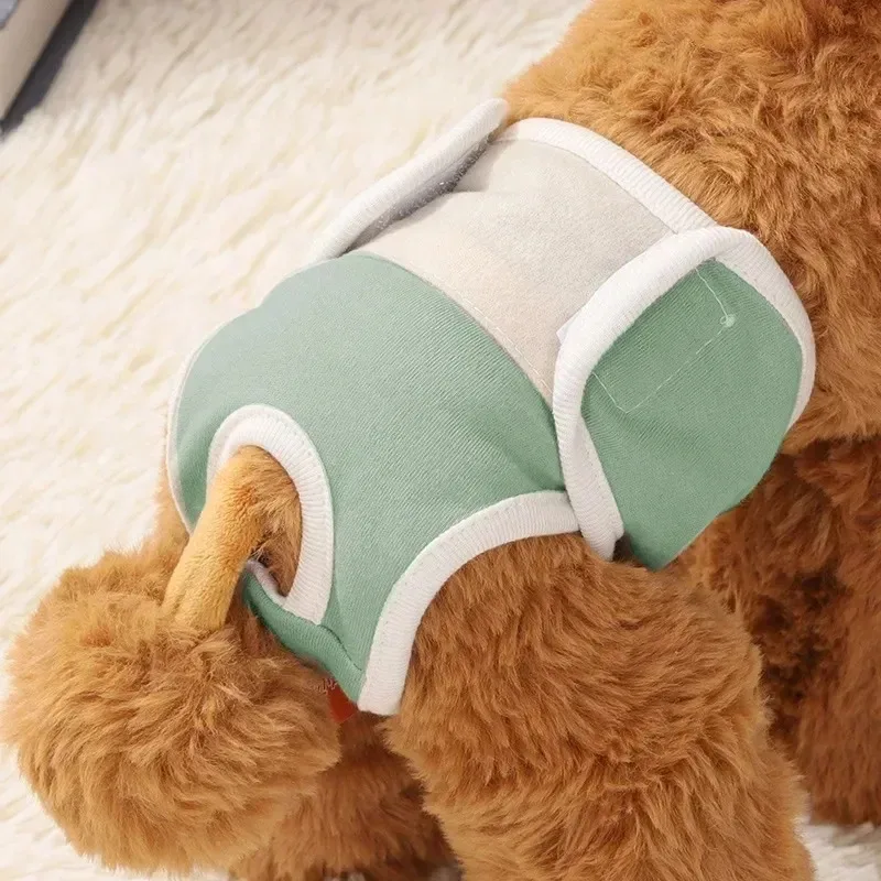 1pc pantalones de pañales para perros femeninos pantalones sanitarios reutilizables para perros pañales para perros menstruación mascota gato pantalones de seguridad fisiológicos - imagen 4
