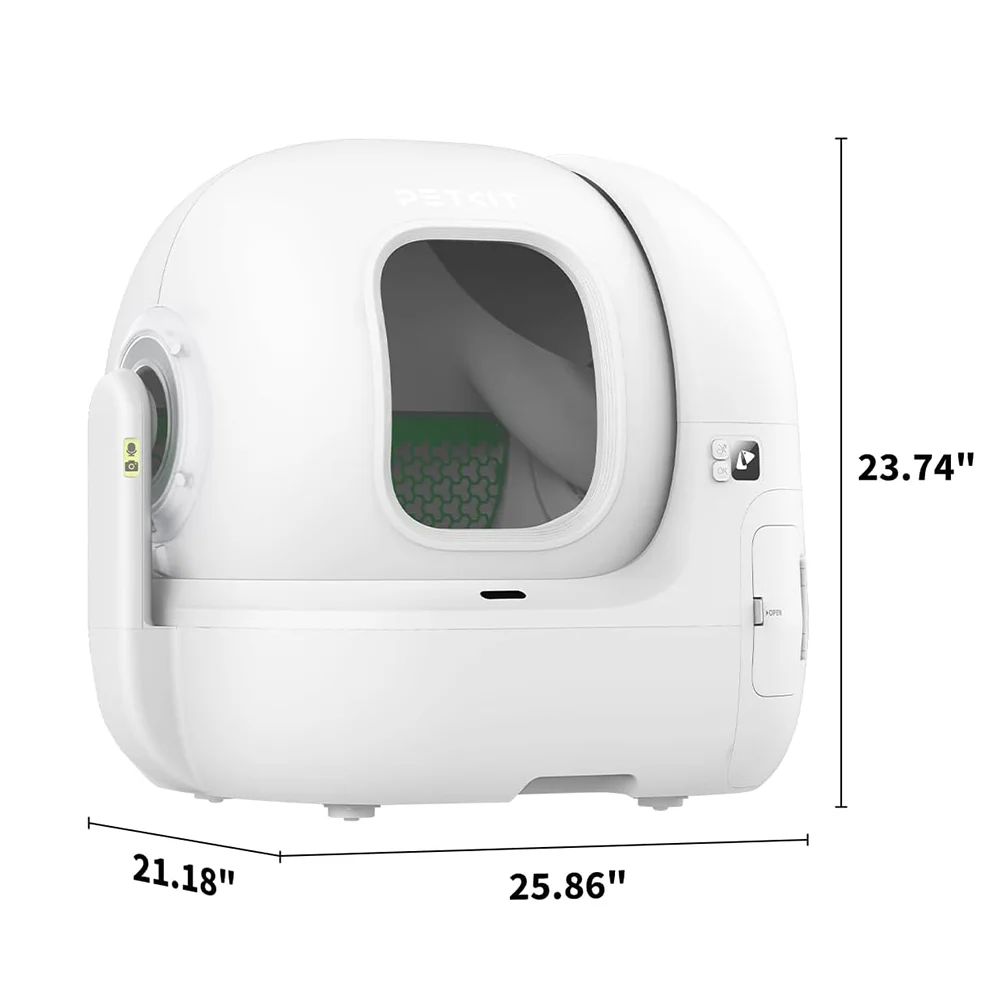 PETKIT PUROBOT MAX PRO-caja de arena inteligente automática para gatos, autolimpiante, cámara AI, inodoro para mascotas, eliminación de olores, Control por aplicación, versión Global - imagen 2