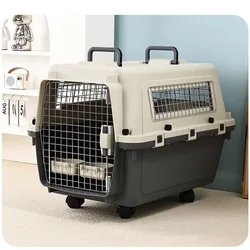 Transportín de aviación con ruedas para perros y gatos