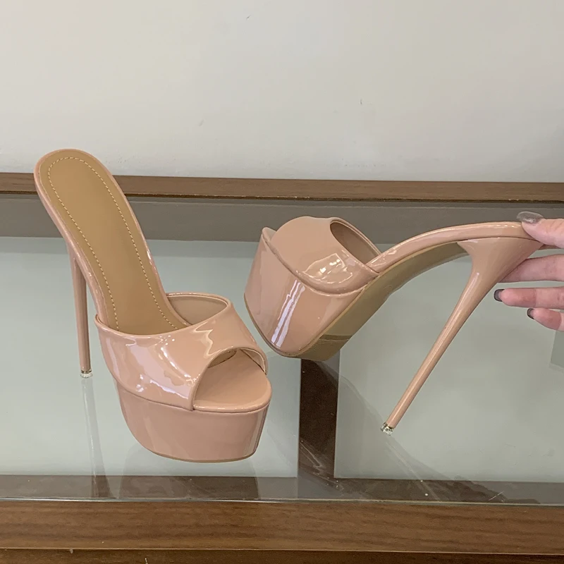 Zapatillas tacón alto punta abierta para gatos y perros, fiesta - imagen 4