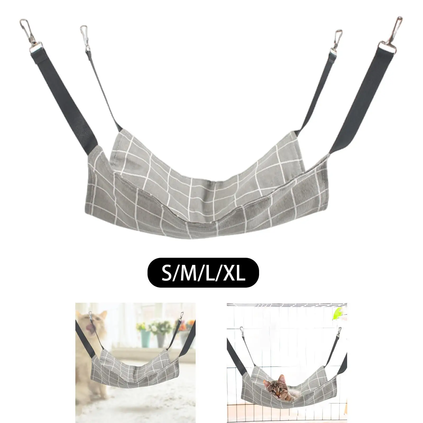 Hamaca colgante para gatos, cama, jaula para mascotas, hamaca colgante, ahorro de espacio, juego versátil - imagen 2