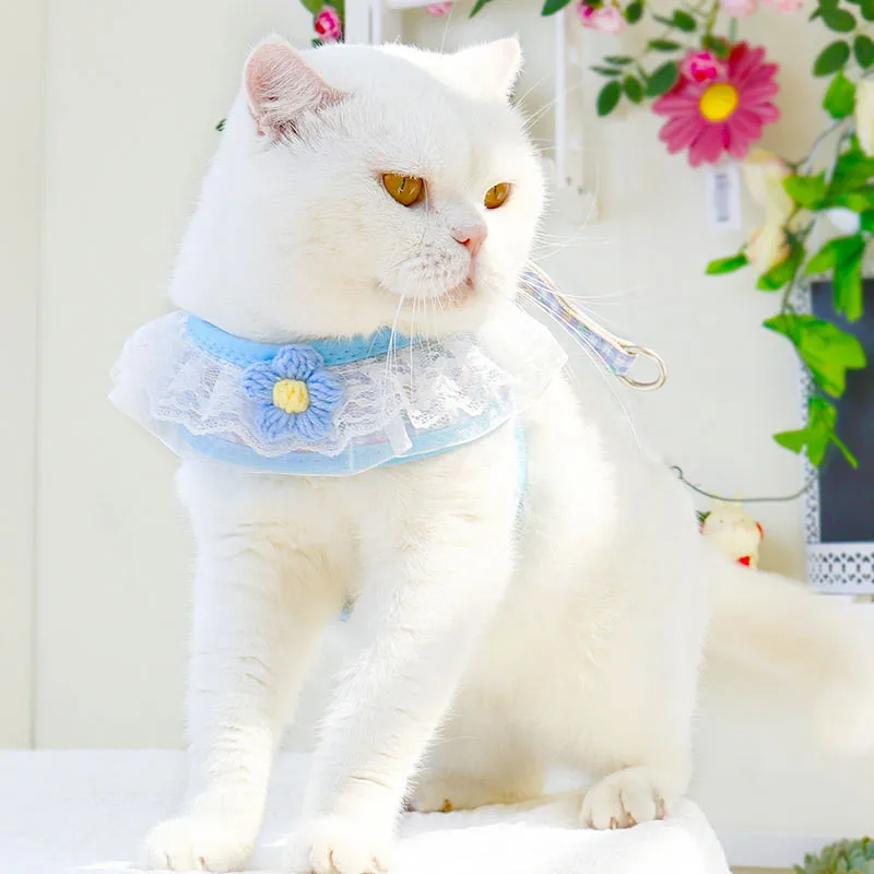 Arnés de encaje Noble para perros, correas ajustables para el pecho, chaleco cómodo para mascotas para perros pequeños, gatos, cachorros, suministros para mascotas, accesorios - imagen 4