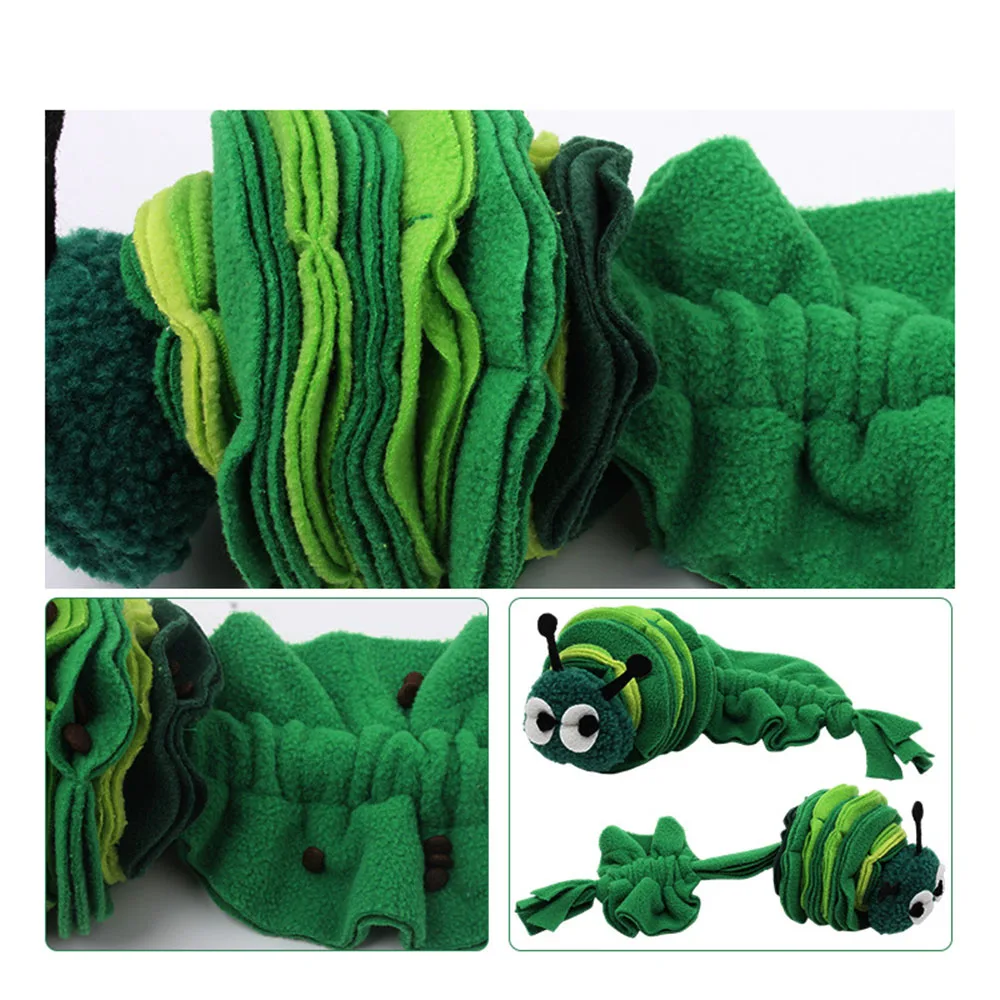 Juguete rompecabezas para perros Caterpillar, juguete para golosinas ocultas y escondidas, juguete para masticar Molar para estimulación Mental, - imagen 4