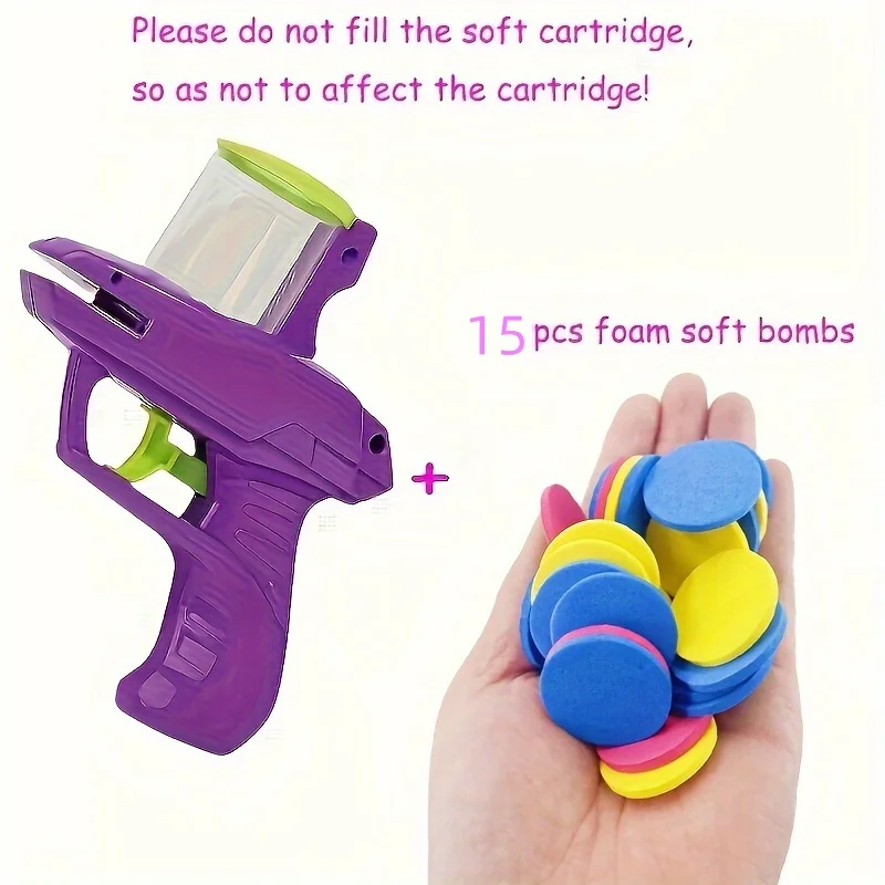 Juguetes divertidos para gatos, pistola de nabo con 15 Uds., espuma reutilizable, juguete interactivo para caza de mascotas, suministros para perros y gatos - imagen 2