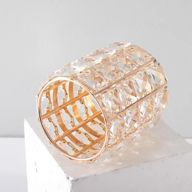 Portavasos de cristal para cosméticos, organizador portátil para bolígrafos, brochas de maquillaje, almacenamiento de bolígrafos - imagen 2