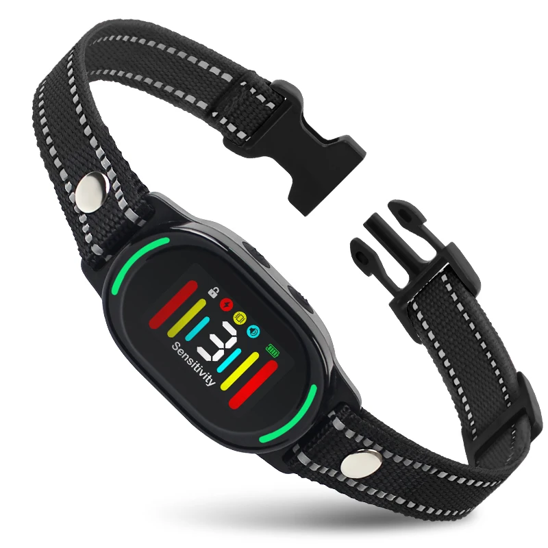 Collar de perro antiladridos automático inteligente tipo C recargable choque vibración parada Collar de entrenamiento de perro perros de todas las tallas - imagen 2