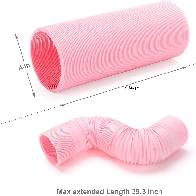 Jaula de túnel de hámster para mascotas pequeñas, tubo oculto, entrenamiento en interiores, tubería de escondite DIY, juguetes de casa, hurones, juego de ratas, moda - imagen 5