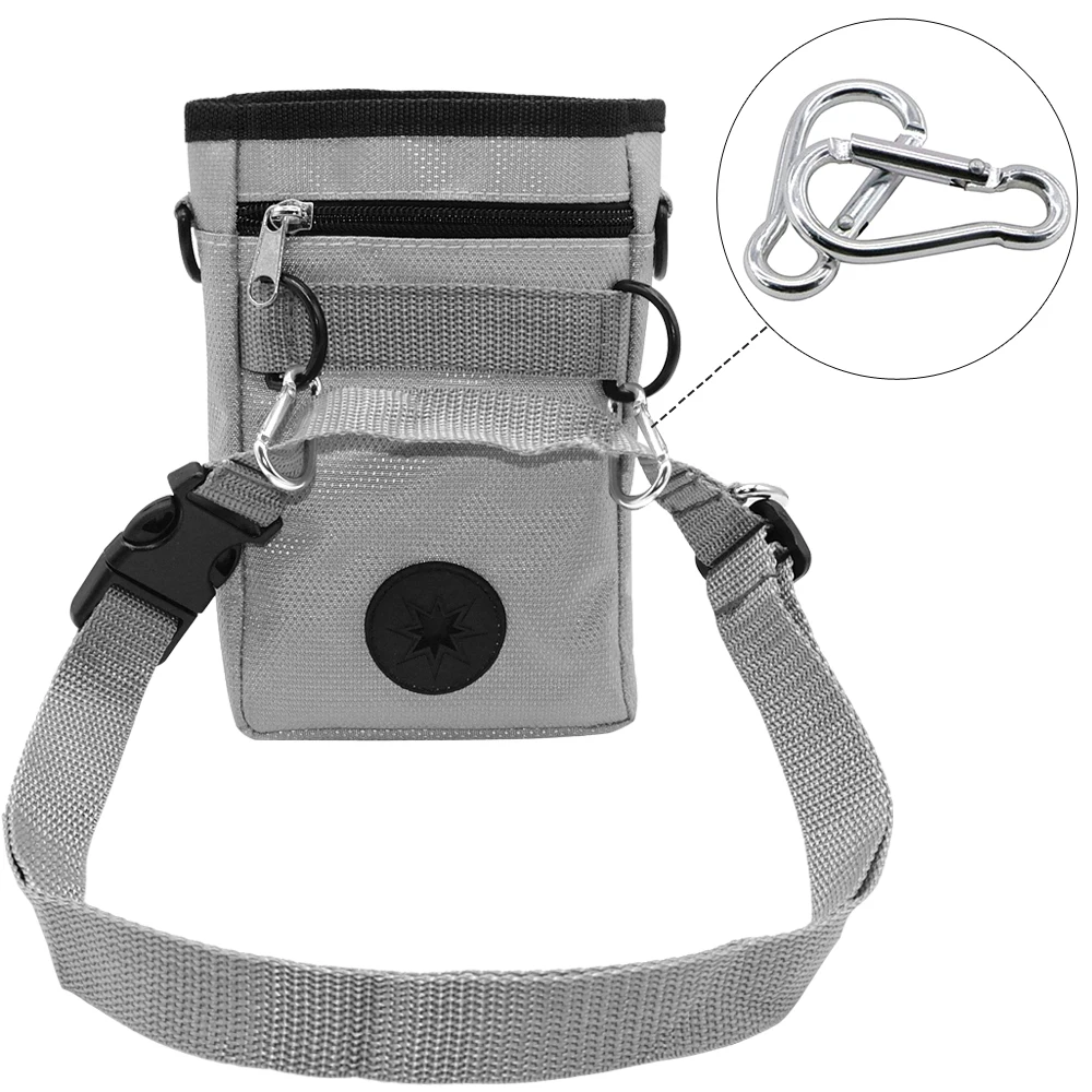 Bolsa de entrenamiento para golosinas para perros con dispensador de bolsas para excrementos, bolsa para aperitivos y golosinas para perros y mascotas, bolsillos de entrenamiento para cebo de agilidad al aire libre - imagen 2