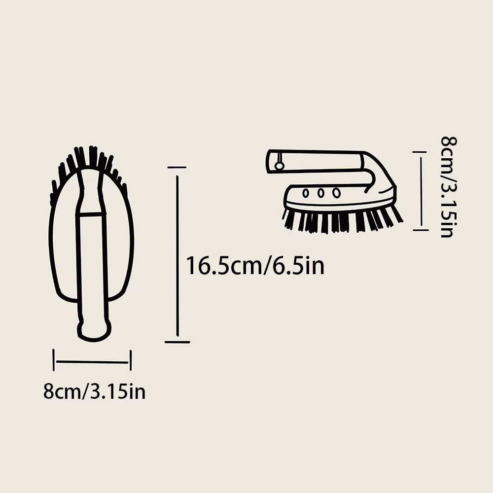 Juego de cepillos de limpieza multifuncional para el hogar, para lavandería, cocina, baño, pared, azulejo, suelo, cepillos para fregar